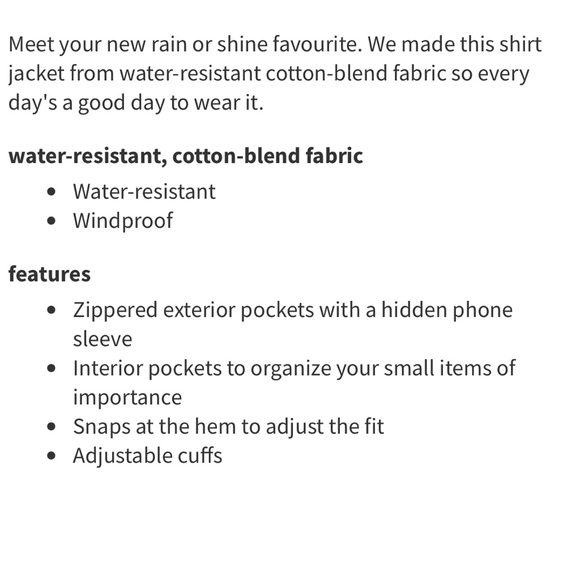 NWT Lululemon cotton shirt jacket - Picture 7 of 13